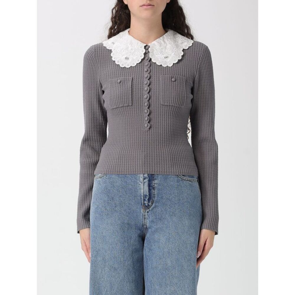Self-Portrait Women Self-Portrait Cotton Knit Top